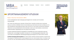 Desktop Screenshot of mba-sportmanagement.com